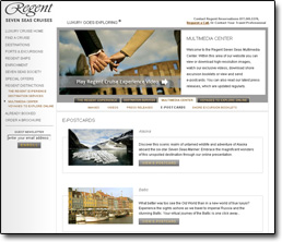 Regent Seven Seas Cruises | Flash Modul - Postkarten Bestellung